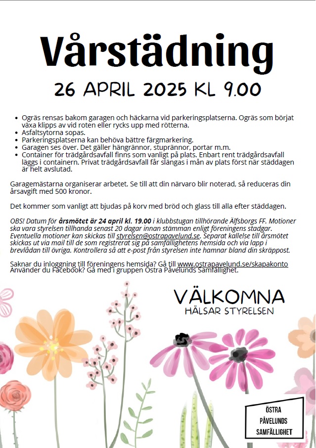 VÅRSTÄDNING!
